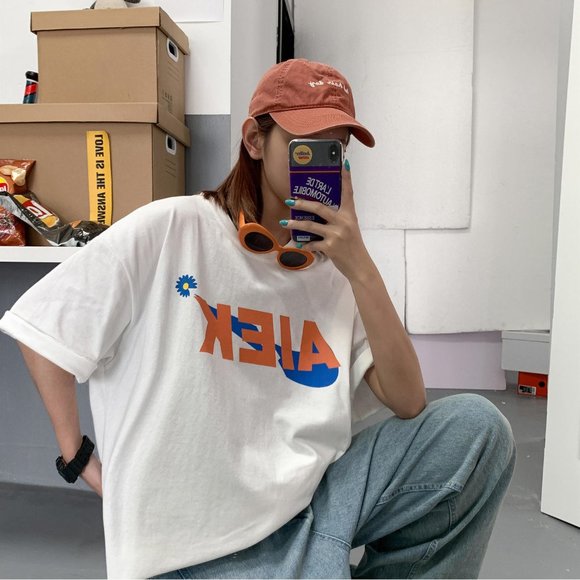 2021 summer all-match T-shirt loose version - Picture 5 of 5